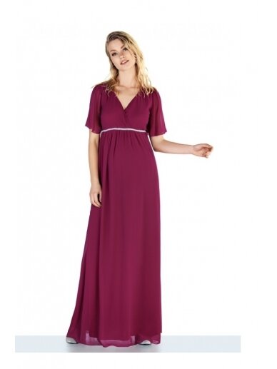 Long occasional maternity dress, EBRU