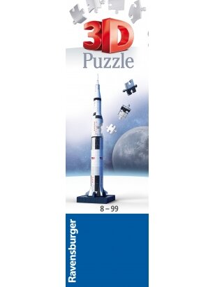 RAVENSBURGER 3D dėlionė Apollo Saturn V Rocket, 440d., 11545