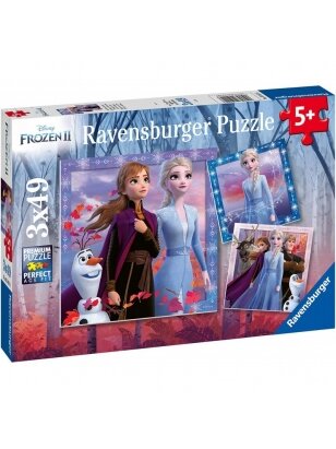 RAVENSBURGER dėlionė Frozen 2 Kelionė prasideda, 3x49d., 50116