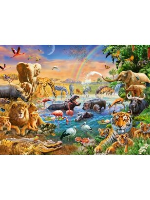 RAVENSBURGER dėlionė Vandens versmė savanoje, 100d., 12910