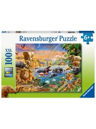 RAVENSBURGER dėlionė Vandens versmė savanoje, 100d., 12910