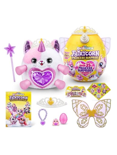 RAINBOCORNS pliušinis žaislas su aksesuarais Fairycorn Princess, 6 serija, 9281 13