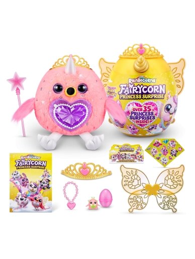 RAINBOCORNS pliušinis žaislas su aksesuarais Fairycorn Princess, 6 serija, 9281 14