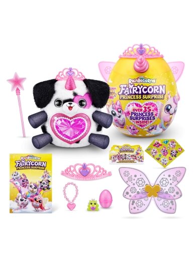 RAINBOCORNS pliušinis žaislas su aksesuarais Fairycorn Princess, 6 serija, 9281 15