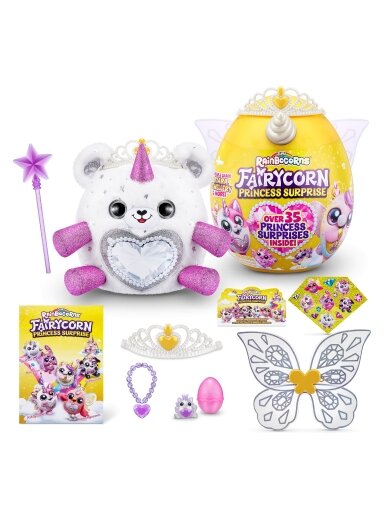 RAINBOCORNS pliušinis žaislas su aksesuarais Fairycorn Princess, 6 serija, 9281 2