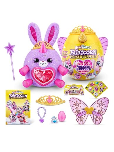 RAINBOCORNS pliušinis žaislas su aksesuarais Fairycorn Princess, 6 serija, 9281 3