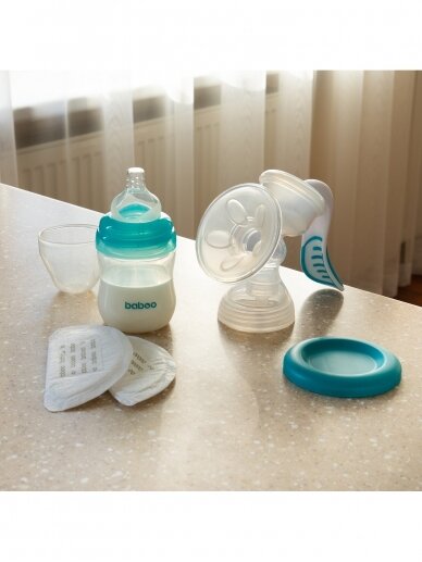 Manual breast pump with 4 levels of interruption strength, Baboo 8