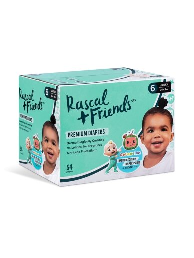 RASCAL + FRIENDS sauskelnės, 6 dydis, 54 vnt, 16+ kg, 93620 2