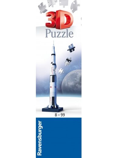 RAVENSBURGER 3D dėlionė Apollo Saturn V Rocket, 440d., 11545 1