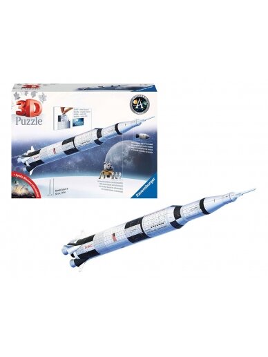 RAVENSBURGER 3D dėlionė Apollo Saturn V Rocket, 440d., 11545