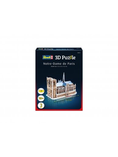 REVELL 3D dėlionė Notre Dame de Paris, 39d., 00121 5