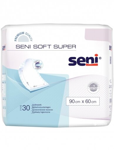 SENI SOFT SUPER paklotai, 90x60 cm, 1 vnt