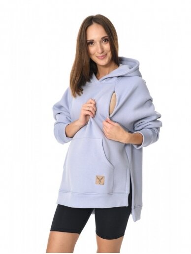 Maternity sweatshirt 2in1 Stella Light Blue, Mija 3