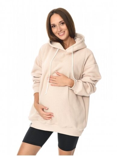 Warm sweater for pregnant and nursing, Naomi, by Mija (beige)