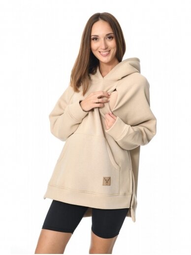 Maternity sweatshirt 2in1 Stella Beige, Mija 3