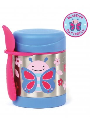 SKIP HOP termo maisto indelis ZOO, butterfly, 36 mėn+, 325 ml, 252381