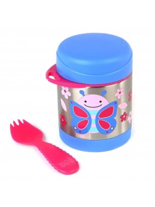 SKIP HOP termo maisto indelis ZOO, butterfly, 36 mėn+, 325 ml, 252381