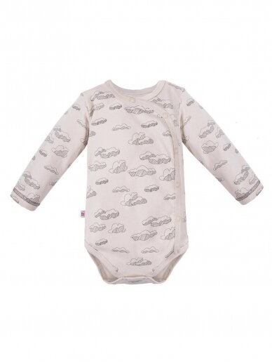 Long sleeve bodysuits BALLOONS, 1 psc., EEVI, Sand