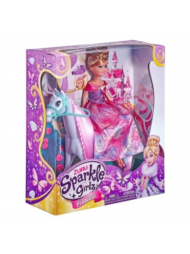 SPARKLE GIRLZ lėlės žaidimų rinkinys su arkliu Princess, 10057 1