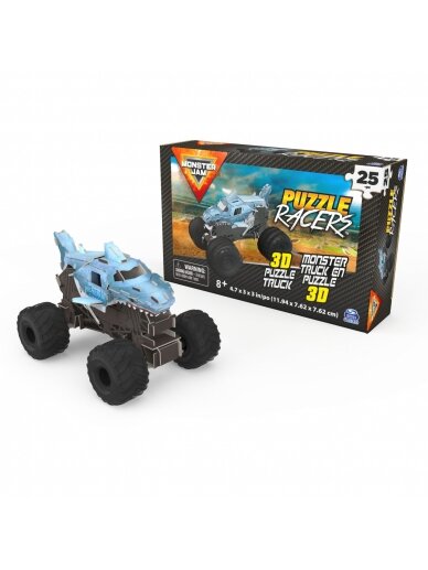 SPINMASTER GAMES 3D dėlionė Monster Jam, asort., 6064170