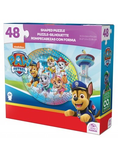 SPINMASTER GAMES dėlionė Paw Patrol Shape, 6067570 2