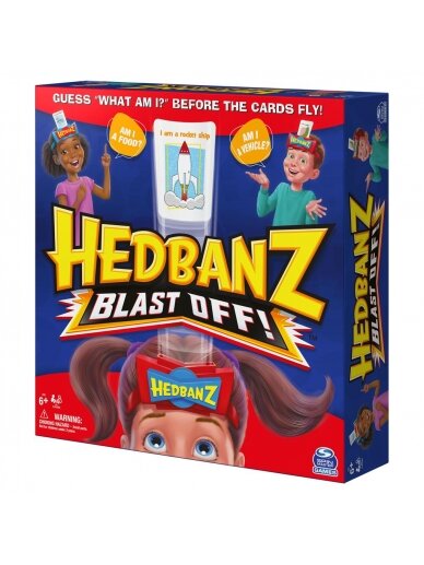 SPINMASTER GAMES žaidimas Hedbanz Blast Off, 6062194