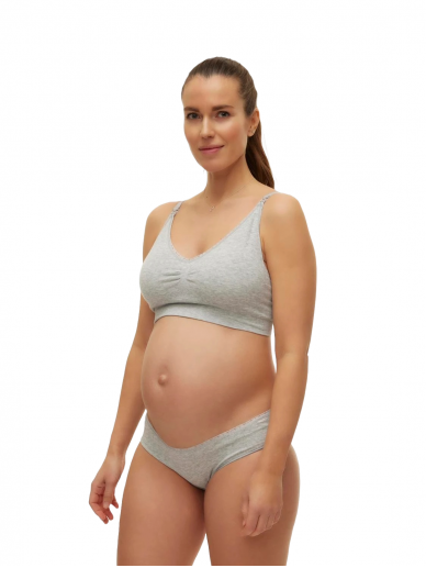 Nursing Bra MLMILU, Mama;licious Light grey melnage