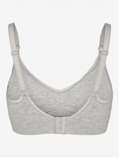 Nursing Bra MLMILU, Mama;licious Light grey melnage 4