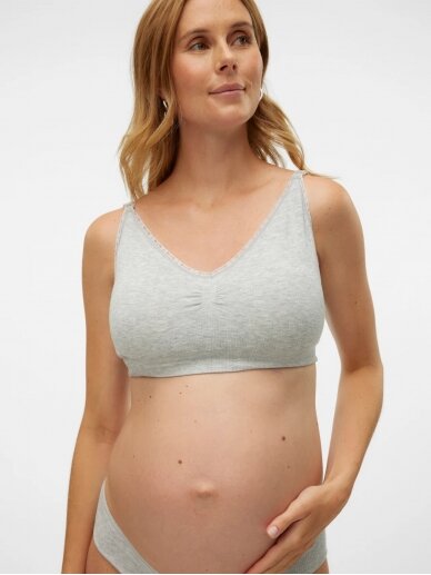 Nursing Bra MLMILU, Mama;licious Light grey melnage 2