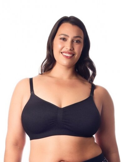 Nursing Bra Full Cup, Hotmilk, Black