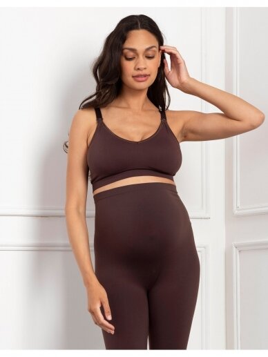 Seamless nursing bra SAMRA, Seraphine (Chocolate) 6