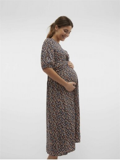 Maternity and nursing midi dress, MLSimone, Mama;licious 4