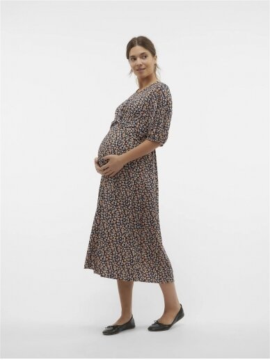 Maternity and nursing midi dress, MLSimone, Mama;licious 3