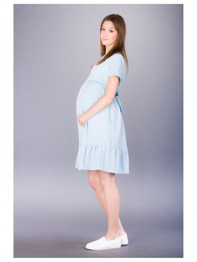 Suknelė nėščioms Ayda, Bebefield (melsva) 2