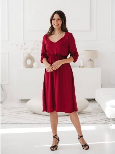 Dress for pregnant and nursing, Lovely, ForMommy (Red)