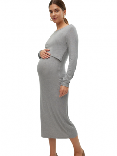 Maternity and nursing dress, MLBRYNNA, Mama;licious (grey)