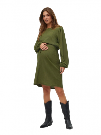 Maternity and nursing dress, MLLUANA, Mama;licious (green)