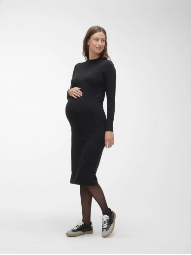 MIDI suknelė nėščioms, MLEVA, Mama;licious (juoda) 1