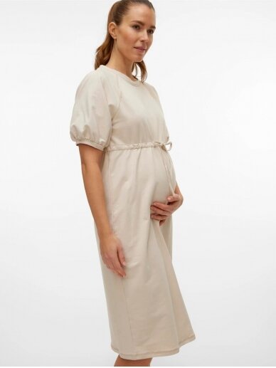 Suknelė nėščioms MLWHITNE, French Oak, Mama;licious (Smėlio) 2