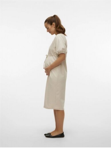 Suknelė nėščioms MLWHITNE, French Oak, Mama;licious (Smėlio) 4