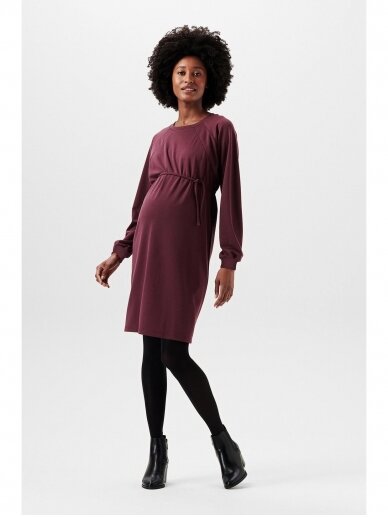 Dress with feeding function, Esprit, Plum Brown 3