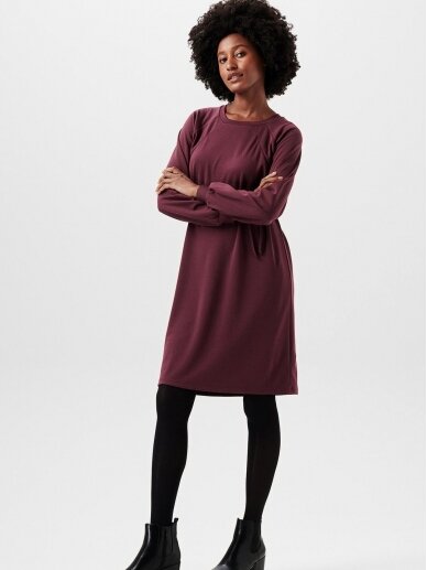 Dress with feeding function, Esprit, Plum Brown 2