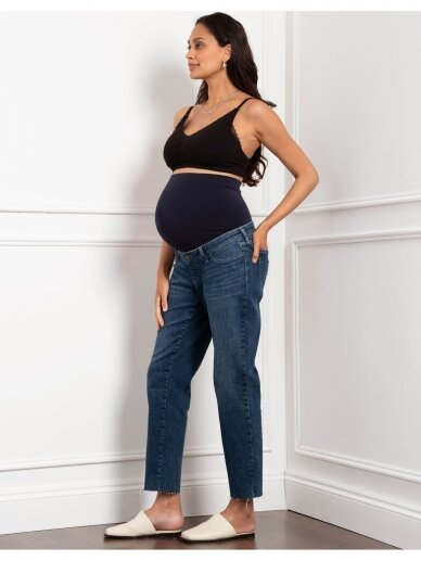 Organic Tapered Frayed Hem Maternity Jeans Ryder, Seraphine 5