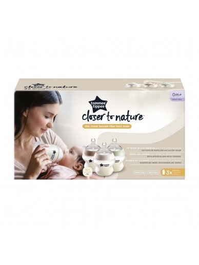 TOMMEE TIPPE buteliukas CLOSER TO NATURE, 150 ml, 3 vnt., 422718 2