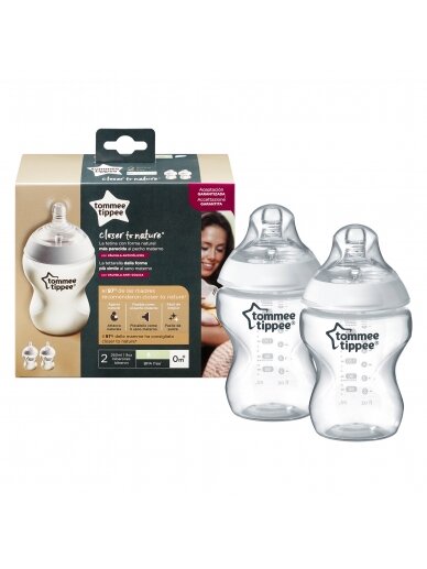 TOMMEE TIPPEE buteliukai, 260 ml, 2 vnt., 42252090 1