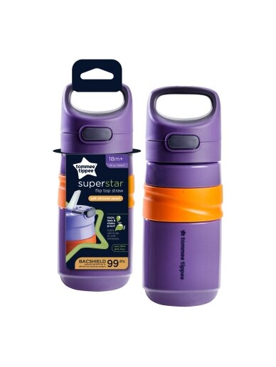 TOMMEE TIPPEE sportinė gertuvė FLIPTOP 18 mėn.+, Purple, 447865