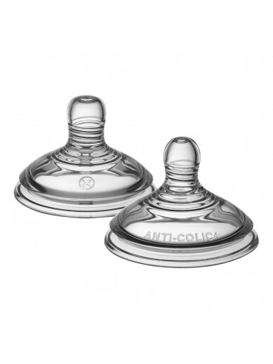 TOMMEE TIPPEE žindukai kintamos srovės ANTI-COLIC, 2 vnt., 424587 1