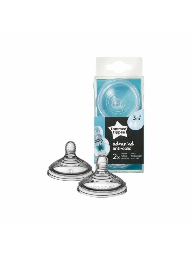 TOMMEE TIPPEE žindukai vidutinės srovės ANTI-COLIC, 2 vnt., 42112852