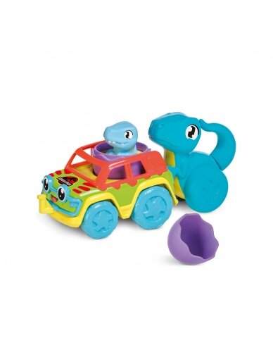 TOMY mašinėlės rinkinys su dinozauru Chase & Roll Raptors, E73251 6