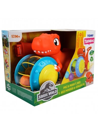 TOMY stumdukas Pic & Push T-Rex, E73254 1